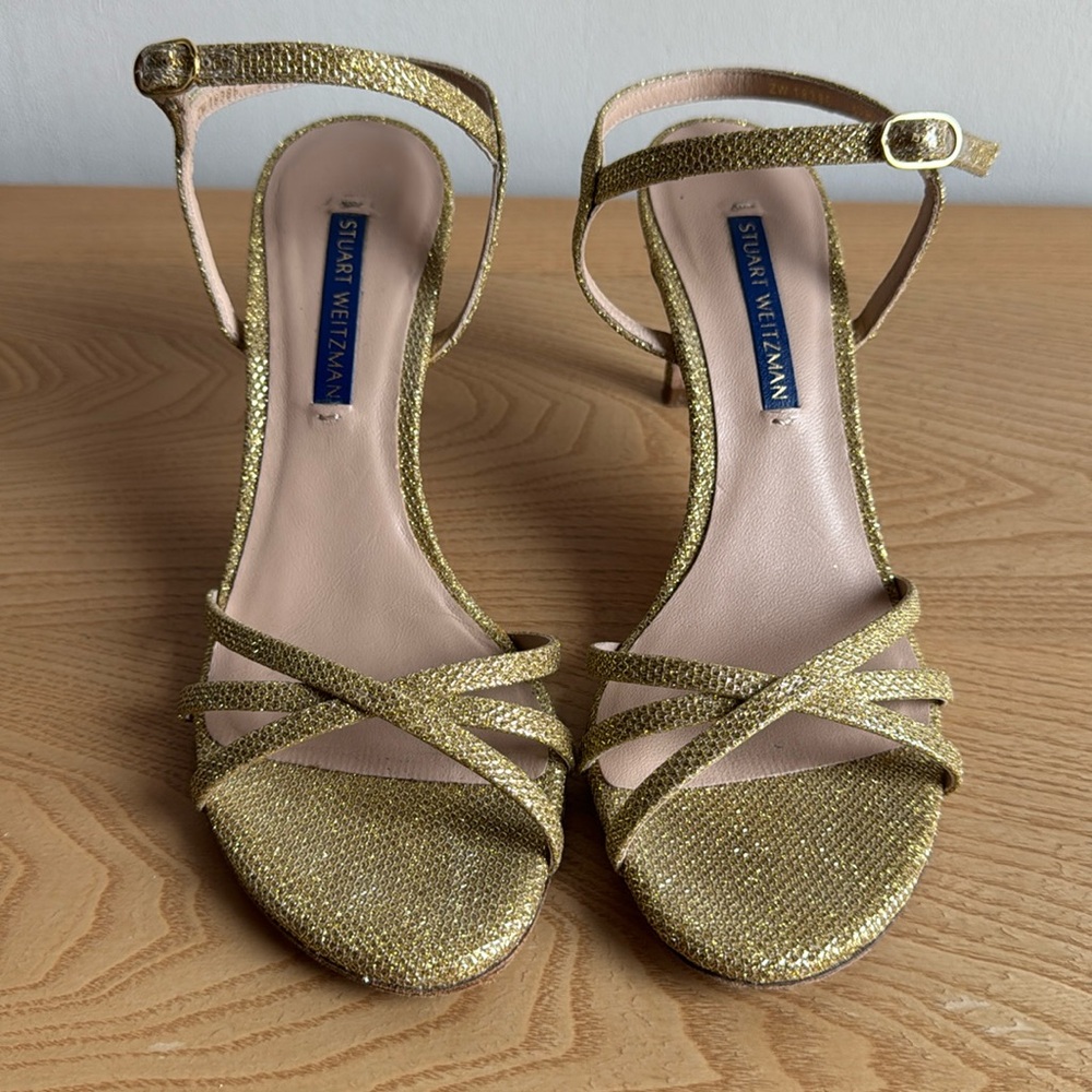 Stuart Weitzman Gold Heels